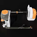 Heavy Duty Industrial Hand Tool With Orange White Housing And Black Handle