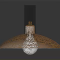 Stylish Gold Wall Mounted Lamp With Black Arm For Modern Home Decor