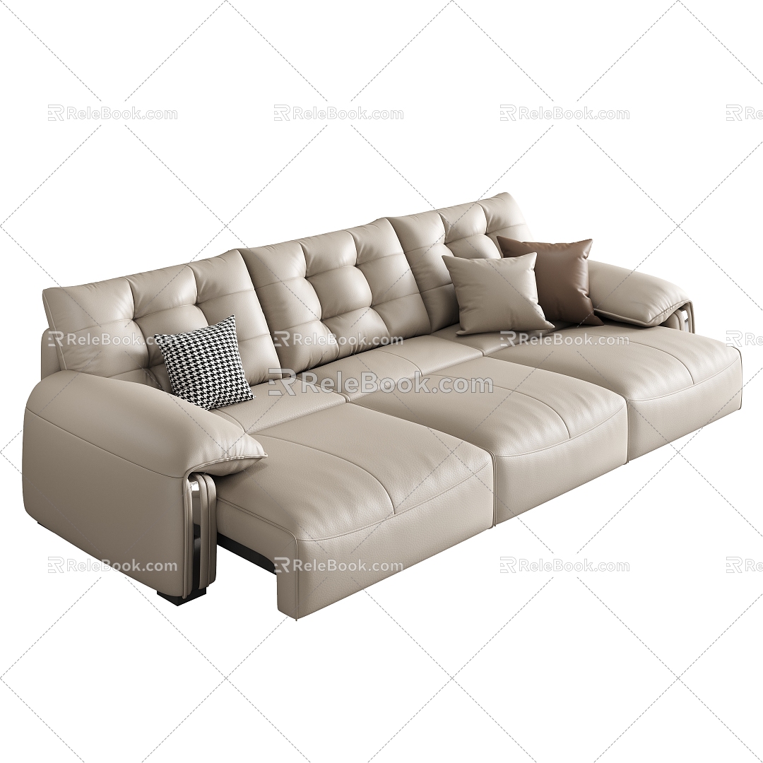 Modern Functional Sofa Sofa Bed 3d model