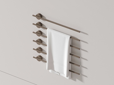 Modern towel rack 3d model