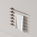 Modern towel rack 3d model