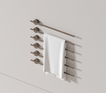 Modern towel rack 3d model