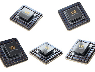 computer chip cpu chip computer chip computer circuit board chip ram chip 3d model