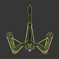 Green Tactical Crossbow With Arrows Bowstring Stock And Metal Components