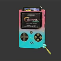 Modern game console 3d model