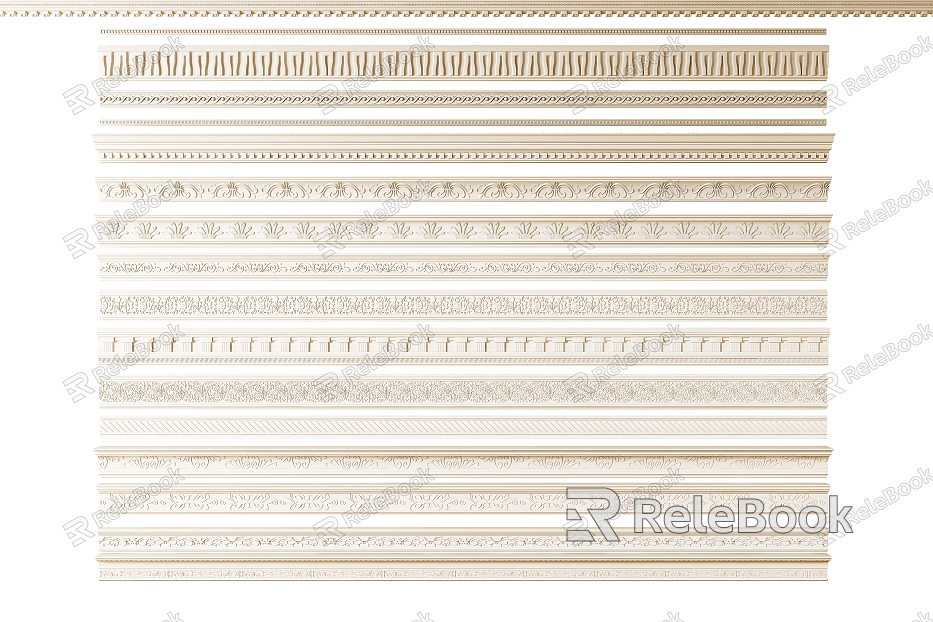 European gypsum line decorative gypsum line model