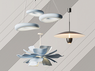 Modern chandelier 3d model