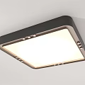 Modern Minimalist Ceiling Lights With Rectangular Round Shapes And Bright White Light 3d model