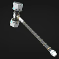 Sci-fi Hammer Warhammer Thor Hammer Future Hammer High-tech Hammer Cyberpunk Hammer Low Face Number Low Model Simple Model Game Movie and TV Level Super Realistic 3d model