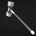 Sci-fi Hammer Hammer Warhammer Thor Hammer Future Hammer High-tech Hammer Cyberpunk Hammer Low Face Number Low Model Simple Model Game Movie and TV Level Super Realistic 3d model