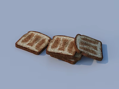 Bread 3D Model 3d model