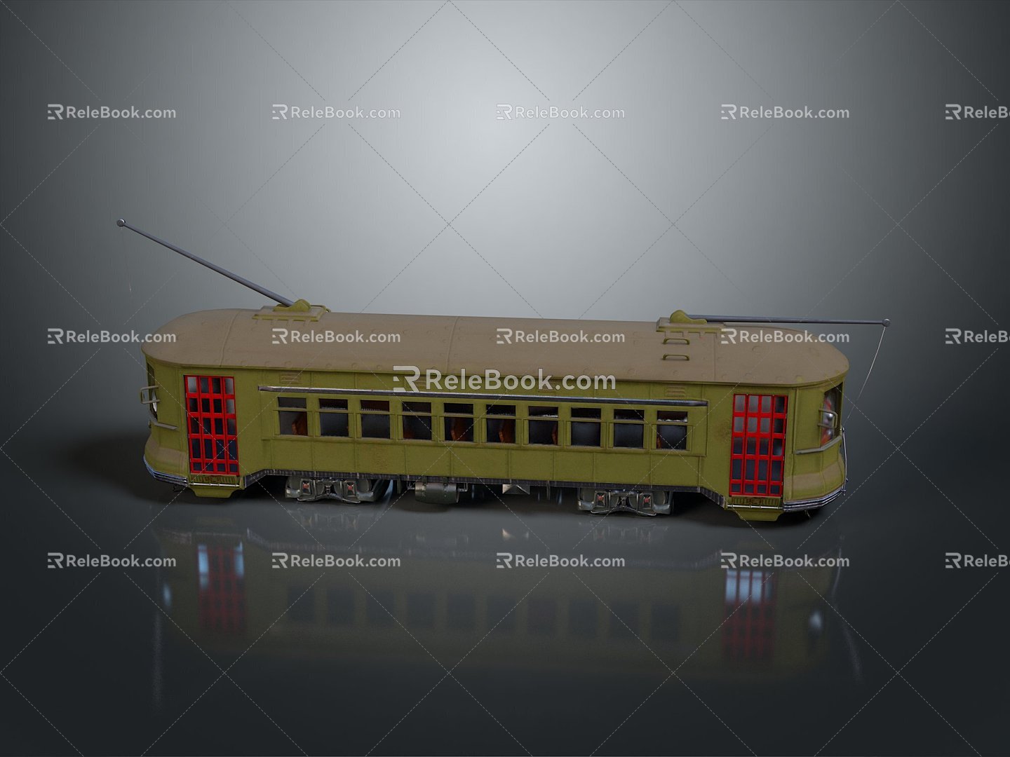 vintage train steam train train carriage locomotive head steam car carriage train modern vehicle 3d model