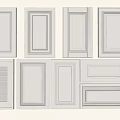 Various Hinged Door Designs With Panel Patterns And Frame Details For Interior
