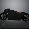 Black Scorpion Motorcycle Featuring Red Seat Sleek Body And Modern Design Emblem