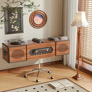 Audio record cabinet side cabinet 3d model