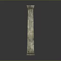 Classical Carved Stone Column Featuring Intricate Patterns For Architectural Design