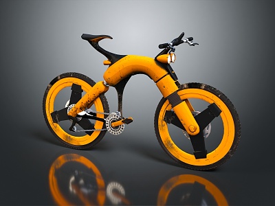 Modern Bicycle Mountain Bike Ride 3d model