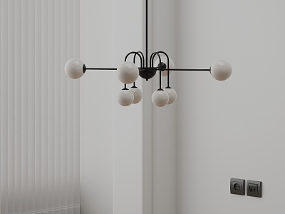 Modern chandelier 3d model