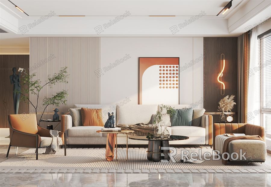 Light Luxury Living Room Home Living Room model