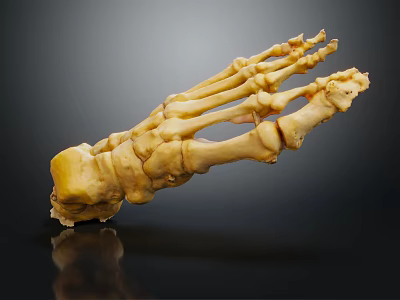 Medical Device Human Foot Skeleton Anatomical Model with Detailed Bone Structure for Educational Use 3d model