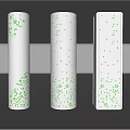 Decorative Column Hollow-out Lamp Column Round Column Perforated Aluminum Plate Column 3d model