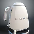 Stylish White SMEG Electric Kettle Modern Daily Electrical Kitchen Appliance