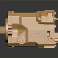Golden Industrial Mechanical Component With Gear Structure And Precision Metal Design