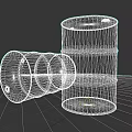 Weapon Storage Solutions Using Sturdy Metal Barrels For Secure Ammunition 3d model
