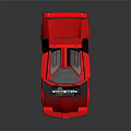 Pink Sports Car Model With Open Butterfly Doors And Streamlined Design