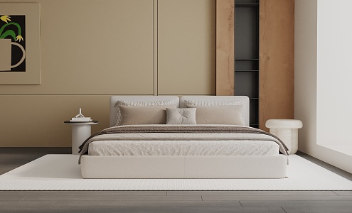 Double bed 3d model