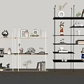 Modern Shelf Bookshelf Bookcase 3d model