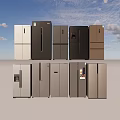 Various Models of Refrigerators and Freezers in Different Colors and Modern Designs