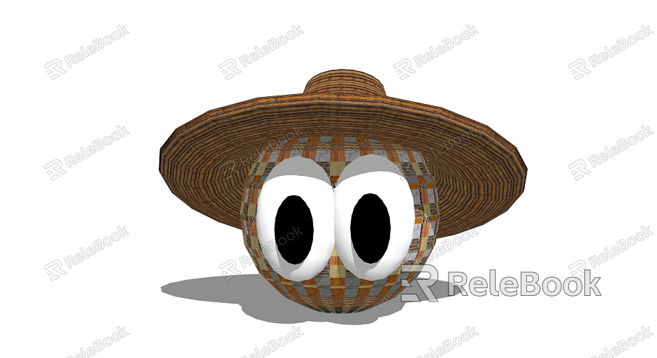 Modern Hat Rattan Hat model