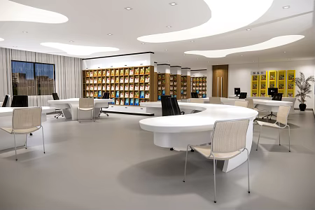 Modern Bookstore 3d model