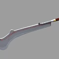 Meat cleaver weapon cold weapon ancient weapon medieval weapon PBR material next generation game equipment war knife short handle axe sacrificial weapon 3d model