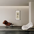 Modern Artistic Petal Shaped Single Sofa For Elegant Minimalist Home Living Room Interior Decoration
