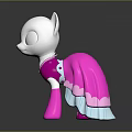 Game Movie Character With White Head Pink Body And Cartoon Stylish Design
