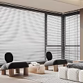Modern Bedroom Interior Design With Large Bed Decorative Painting Bedside Tables And Area Rug