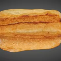 Golden Flaky Pastry With Striped Top Filled With Yellow Sweet Filling