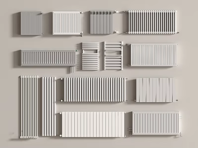 Various Modern Radiator Designs And Styles For Home Heating Solutions 3d model