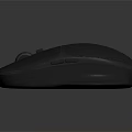 Modern Wireless Computer Mouse With Gray Mesh Texture Surface And Ergonomic Design