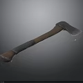 Handcrafted Axe With Wooden Handle And Steel Head As Outdoor Chopping Tool