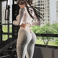 Women Fitness Women Yoga Women Fitness Equipment Character Gym 3d model