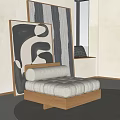 Modern single sofa 3d model