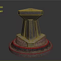 Natural Stone Decorative Fountain With Tiered Base And Hexagonal Top Structure