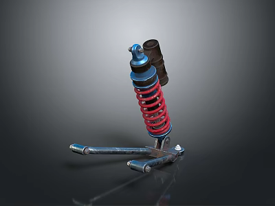 Durable Metal Hardware Tools With Red Spring And Steel Components 3d model