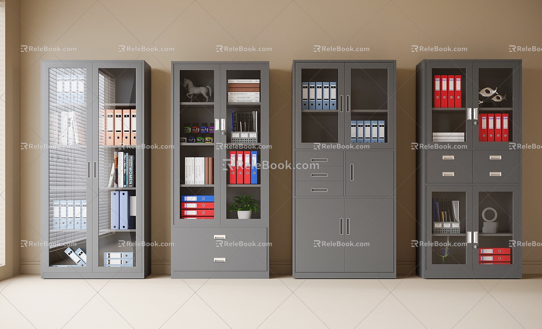 Modern Iron Filing Cabinet Data Cabinet File Cabinet 3d model