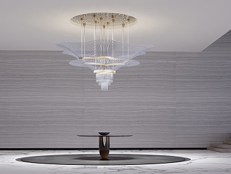 Light Luxury Crystal Chandelier Crystal Lamp Chandelier 3d model