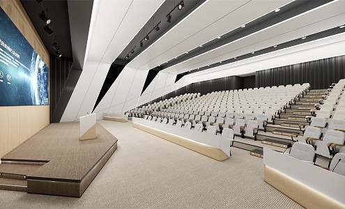 Modern Conference Hall Report Hall 3d model