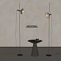 Architonic floor lamp minimalist floor lamp metal floor lamp side 3d model